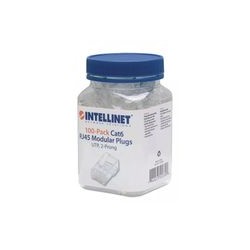 Intellinet Bote de Plugs RJ-45, Cat 6, UTP, 100 pzs