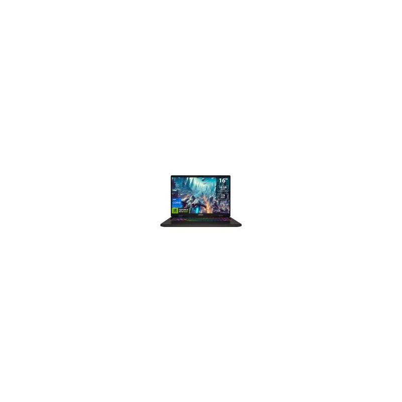 Laptop Gamer MSI Sword 16HX, i7, 16" FHD, 16GB RAM DDR5, 1TB SSD, RTX 4060, W11H