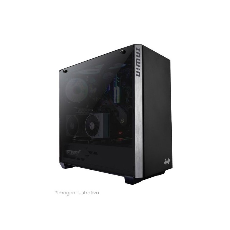 InWin Gabinete de media torre con ventana EATX 216 Riser