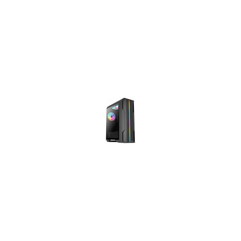 AeroCool Gabinete Gamer de media torre con cristal templado Splinter Duo