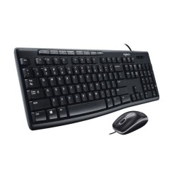 Logitech Teclado y Mouse alámbrico MK200 920-002716