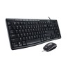 Logitech Teclado y Mouse alámbrico MK200 920-002716