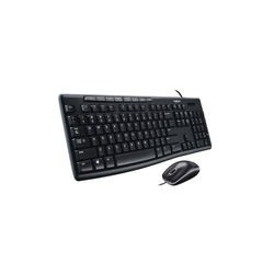Logitech Teclado y Mouse alámbrico MK200 920-002716