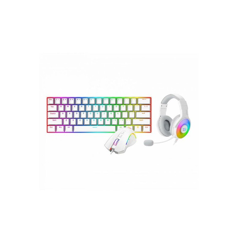 Redragon combo 3 en 1 K630 RGB + M607 + H350 RGB Switch rojo
