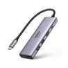 Ugreen Adaptador USB-C a USB-C + USB 3 puertos + Lector SD/TF 60384