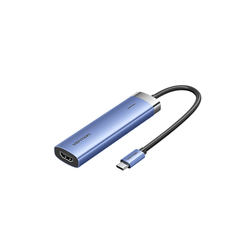 Estación de Acoplamiento Vention 5 en 1 (USB-C a HDMI/USB 3.0 x 3/PD 0.15M)