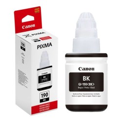 Botella de Tinta Canon GI-190 Negro rinde 7000 páginas 70ml