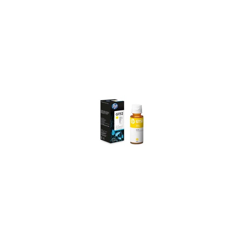 Botella de Tinta HP Gt52 Amarillo rinde 8000 páginas 70ml