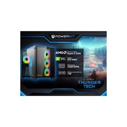 PC Gamer Powerbit Thunder Tech Ryzen 5-5500 RTX 4060 32GB DDR4 1TB