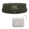 Bocina Jbl Charge 5 Portátil Con Bluetooth Green + Go 4 White Forest green