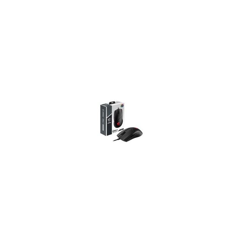 MSI Mouse alámbrico Gamer 6400DPI Clutch GM41 Lightweight V2