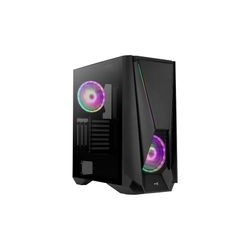 Aerocool Gabinete Gamer de torre con cristal templado VISOR-G-BK-V1