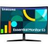 Monitor Gamer Samsung Curvo S3 S36d 100hz Flicker Free